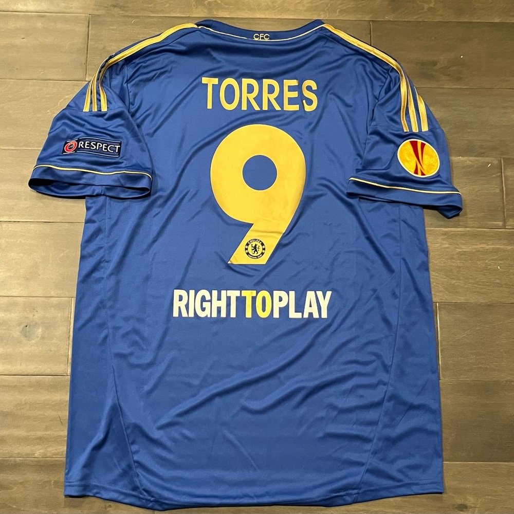 TORRES #9 CHELSEA  2012/2013 SOCCER JERSEY SHIRT XXL EUROPA LEAGUE